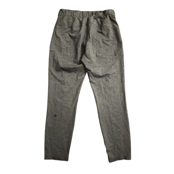 Women 6 Lululemon On The Fly Gray Elastic Waist Drawstring Sweatpants Woven - Picture 3 of 6